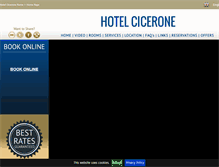 Tablet Screenshot of hotelciceronerome.com